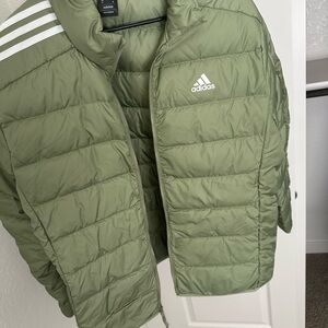 Adidas Men's Olive Puffer Coat
